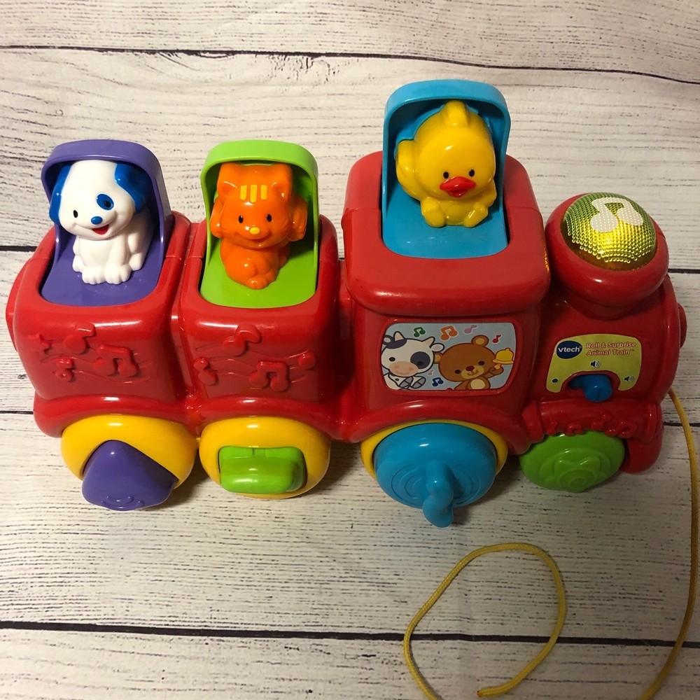 Vtech Roll and Surprise Animal Train Pop Up Animals.